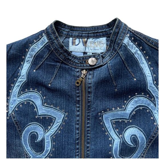 Vintage Denim Jacket Embroidered - Picture 4 of 11